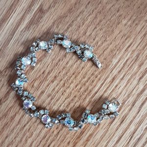 Antique crystal bracelet goldtone